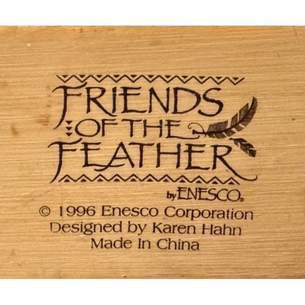 1996 Friends of the Feather Enesco Karen Hahn Southwestern Trinket Box - Picture 2 of 6